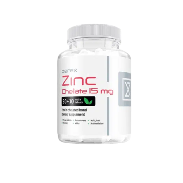 ZEREX Zinek chelát 15 mg 60 tablet