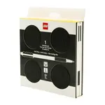 LEGO zápisník s gelovým perem jako klipem a náhradní náplní – černý