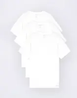 Tričko Organic Basics True Crewneck Tee 3-Pack White / White / White