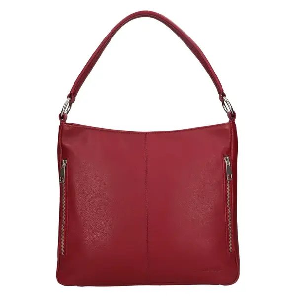 Kožená dámská kabelka přes rameno SendiDesign Alice - vínová