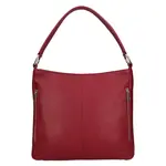 Kožená dámska kabelka cez rameno SendiDesign Alice - vínová