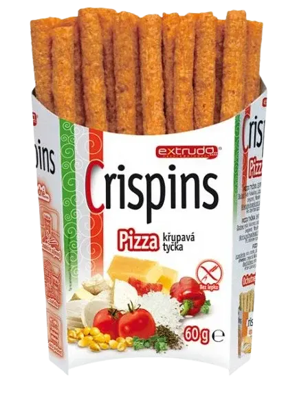 EXTRUDO Extrufo Crispins tyčky pizza 60g 60 g