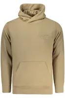 Pánska béžová mikina s kapucňou