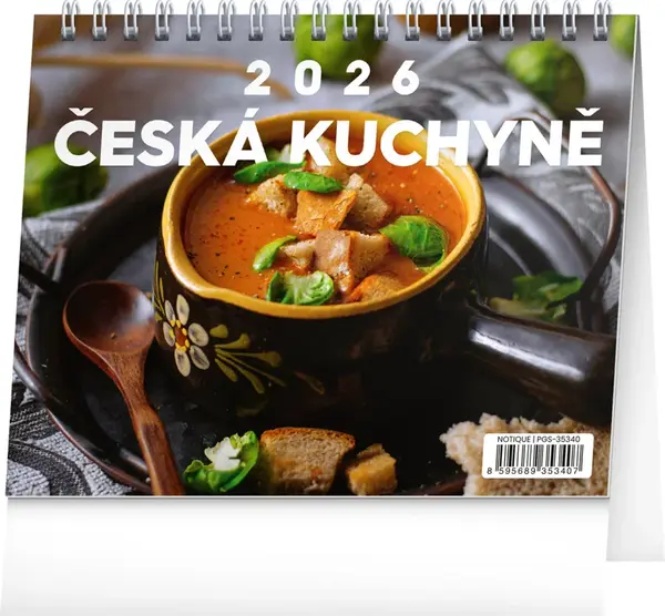 Česká kuchyně 2026 - stolní kalendář