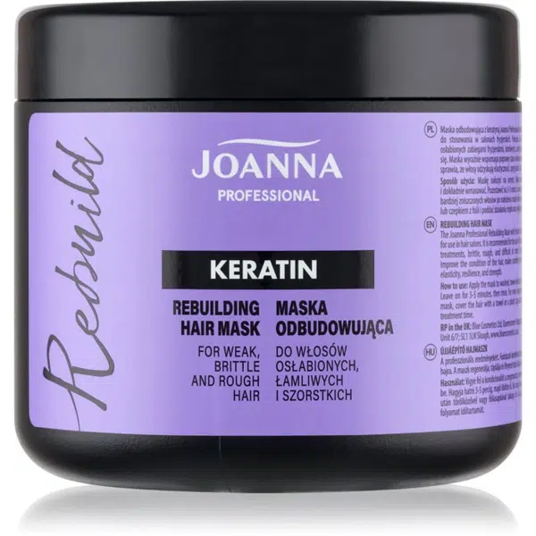 Joanna Professional Keratin keratinová maska pro suché a křehké vlasy 500 g