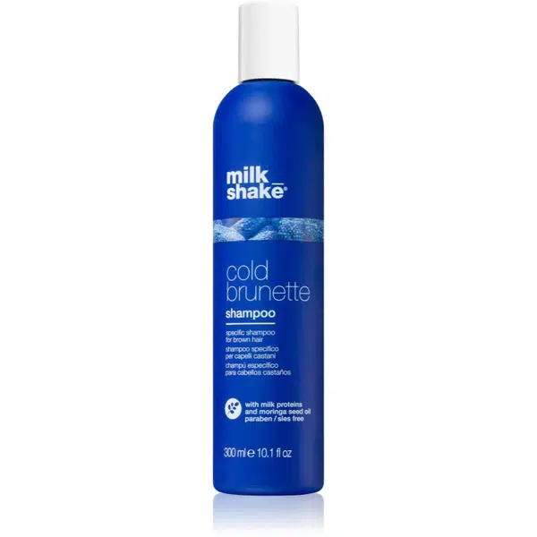 milk_shake® Cold Brunette Shampoo šampon neutralizující žluté tóny pro hnědé odstíny vlasů 300 ml
