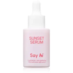 Say Hi Sunset noční sérum s AHA kyselinami 30 ml