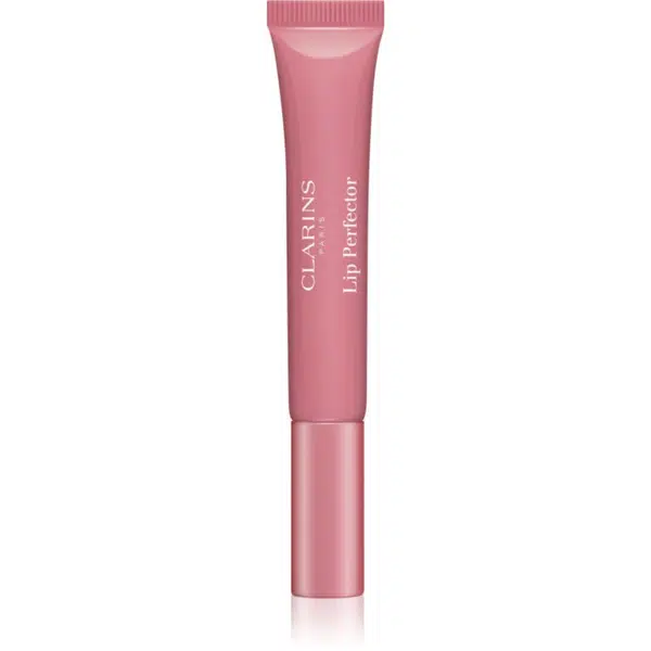 Clarins Lip Perfector Shimmer lesk na rty s hydratačním účinkem odstín 07 Toffee Pink Shimmer 12 ml