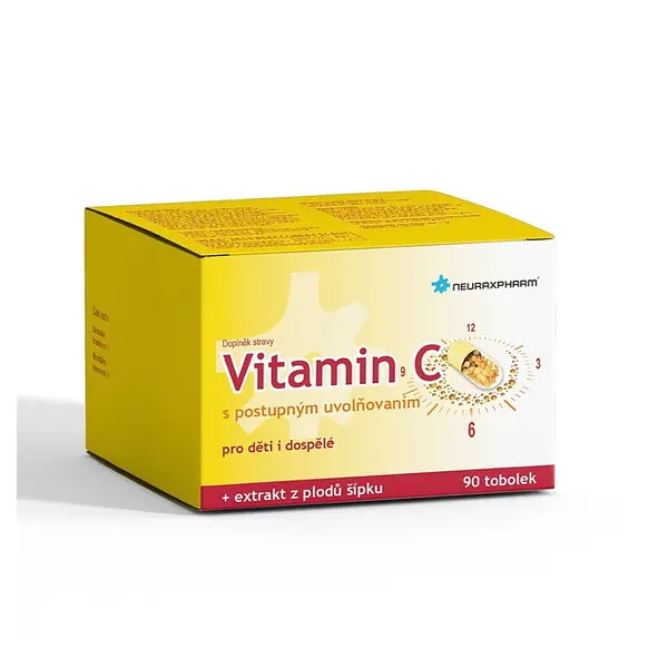 NEURAXPHARM Vitamin C s postupným uvolňováním 90 tobolek