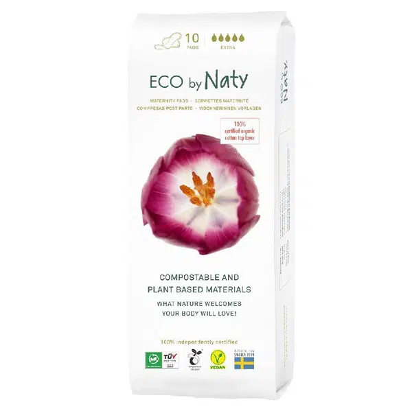 ECO BY NATY Mateřské vložky po porodu 10 ks