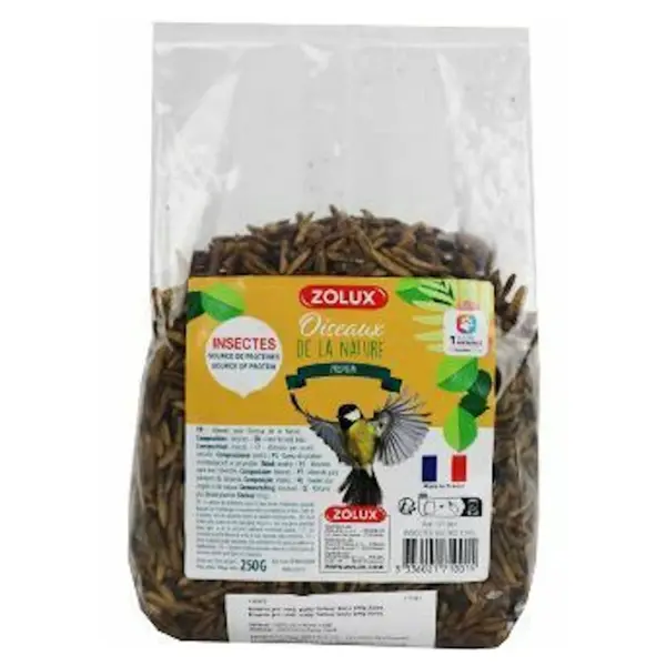 ZOLUX Sušený hmyz pro venkovní ptactvo 250 g