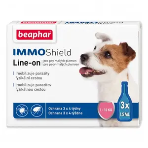 BEAPHAR Line-on Immo Shield pes S 1,5 ml 3 pipety