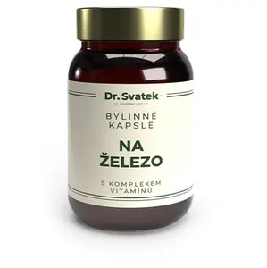 DR.SVATEK Bylinné kapsle na železo s komplexem vitamínů 90 kusů