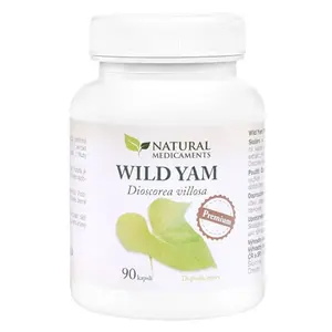 NATURAL MEDICAMENTS Wild Yam Premium 90 kapslí