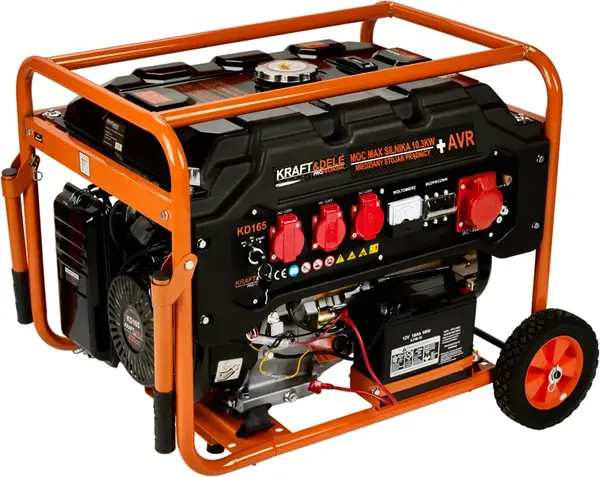 KRAFT&DELE Třífázový generátor 400 V/230 V/12 V, 5500 W KD165
