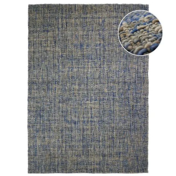 Flair Rugs VLNĚNÝ KOBEREC, 160/230 cm modrá