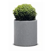 Květináč KETER Cylinder L Silver Grey