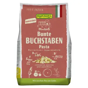 RAPUNZEL Písmenka semolina barevná BIO 500 g