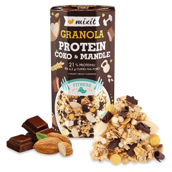 MIXIT Proteinová granola čoko a mandle 450 g