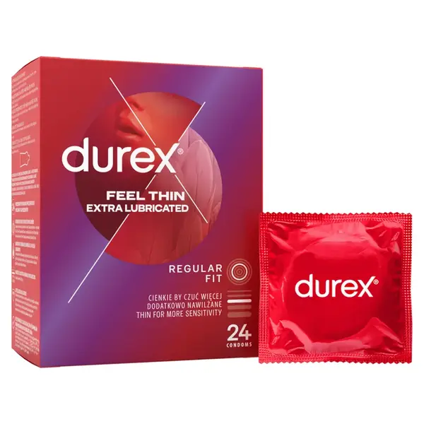 DUREX Feel thin extra lubricated 24 kusů