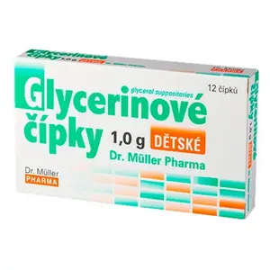 DR. MÜLLER Glycerinové čípky dětské 1.0g 12 ks