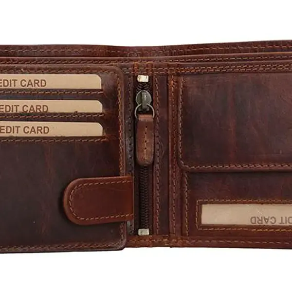 Pánská kožená peněženka Lagen 6535 Brown