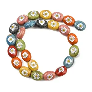 Printed Handmade Porcelain Beads