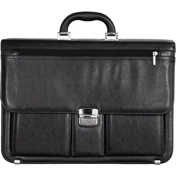 Pánská aktovka REAbags 8001/1-TR Black/Nickel