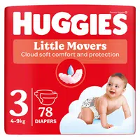 HUGGIES Dětské plenky Little Movers 3 velikost 4-9 kg 78 kusů