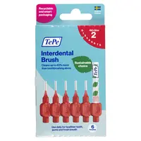 TEPE Original Mezizubní kartáčky červené 0,5 mm v krabičce 6 kusů