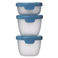 B.BOX Sada modrých krabiček Snack tubs 3 kusy
