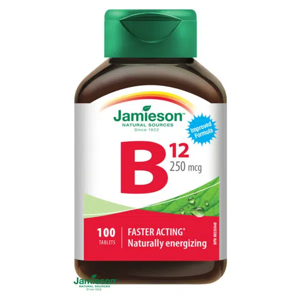 JAMIESON Vitamín B12 metylkobalamín 250mcg 100 tablet