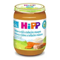 HIPP Mrkev s rýží a telecím masem BIO 190 g