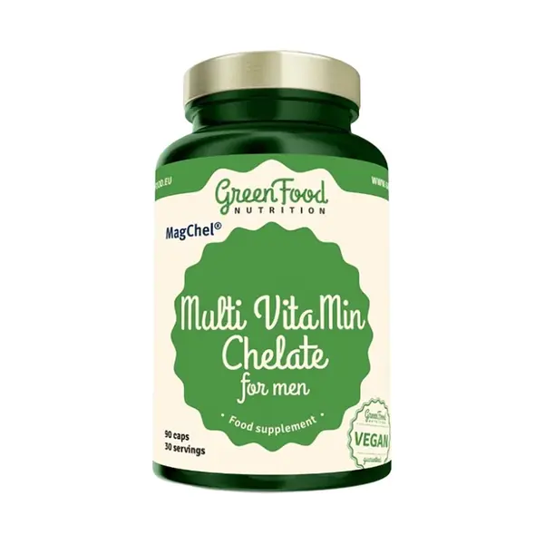 GREENFOOD NUTRITION Multi VitaMin Chelát pro muže 90 kapslí