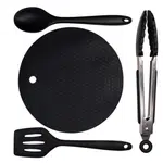 Giants fishing sada silikonového nádobí s podložkou eazi utensil set