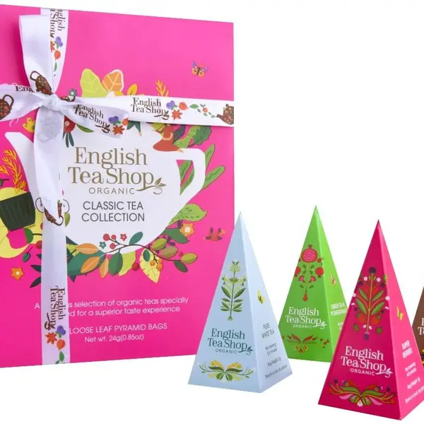 English Tea Shop Dárková kolekce Classic růžová BIO 12 pyramidek