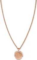 Rosefield Růžově zlacený náhrdelník s mušlí Toccombo JTNCRG-J449