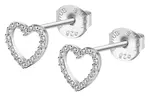 Lotus Silver Stříbrné náušnice pro ženy třpytivé srdce Moments LP3670-4/1