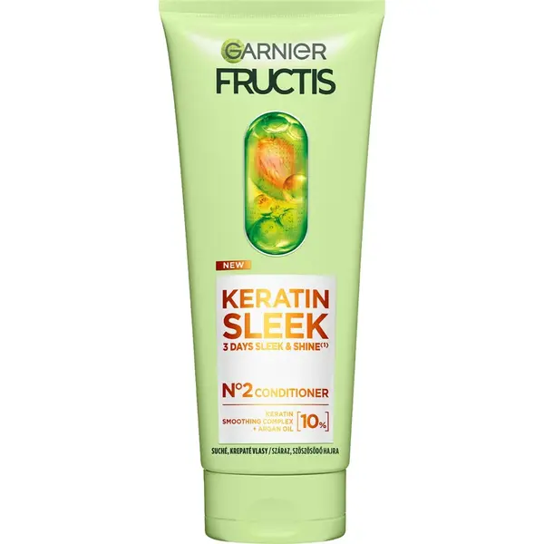 Garnier Kondicionér pro suché a krepaté vlasy Fructis Keratin Sleek (Conditioner) 200 ml