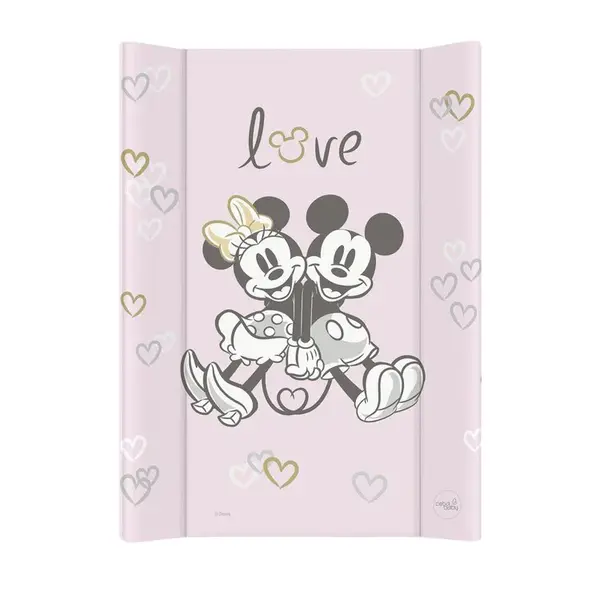 CEBA BABY Podložka přebalovací s pevnou deskou COMFORT (50x70) Disney Minnie & Mickey Pink