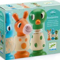 Dřevěná TRIO šroubovací zvířátka