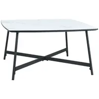 MID.YOU KONFERENČNÍ STOLEK, bílá, kov, kompozitní dřevo, 80/60/42 cm