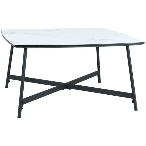 MID.YOU KONFERENČNÍ STOLEK, bílá, kov, kompozitní dřevo, 80/60/42 cm