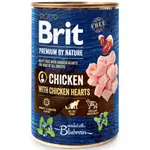 Brit konzerva Premium by Nature Chicken & Hearts 800 g