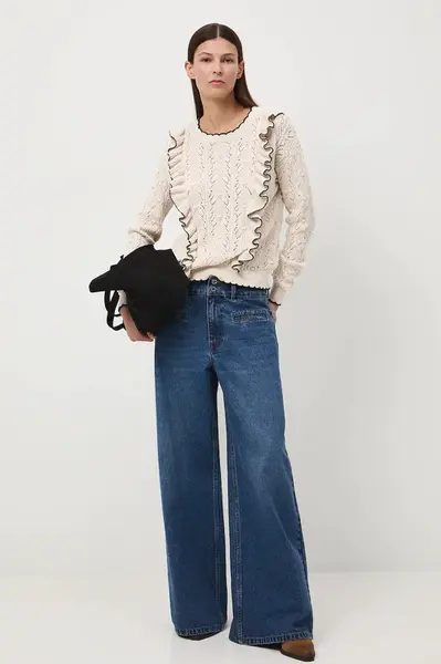 Svetr Medicine dámský, béžová barva