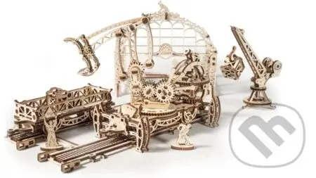 Železničný žeriav - prekladisko - hra z kategorie 3D puzzle