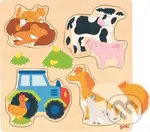 Hospodářská zvířata (Dřevěné vkládací puzzle) - puzzle z kategorie Maxi dílky
