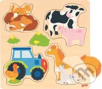 Hospodářská zvířata (Dřevěné vkládací puzzle) - puzzle z kategorie Maxi dílky