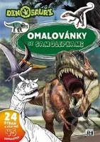 Omalovánky se samolepkami - Dinosauři - kniha z kategorie Omalovánky