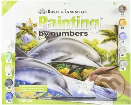 Royal Langnickel Malování podle čísel - delfíni
